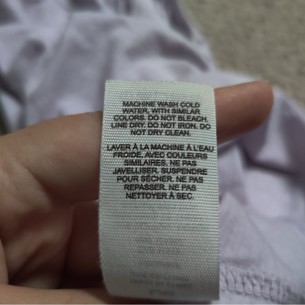 Garage Lavender Off-Shoulder Crop Top - Picture 4 of 5